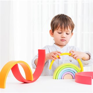 Rainbow stacker - 10 pieces